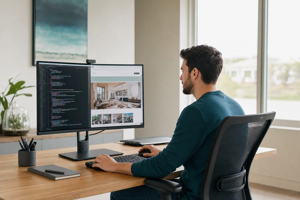 Specialist optimizing a League City company website