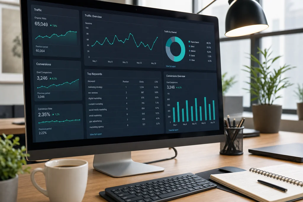 Analytics dashboard for a Local business