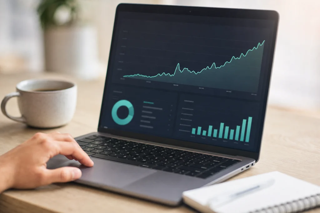 Analytics dashboard for a Search Engine Optimization business