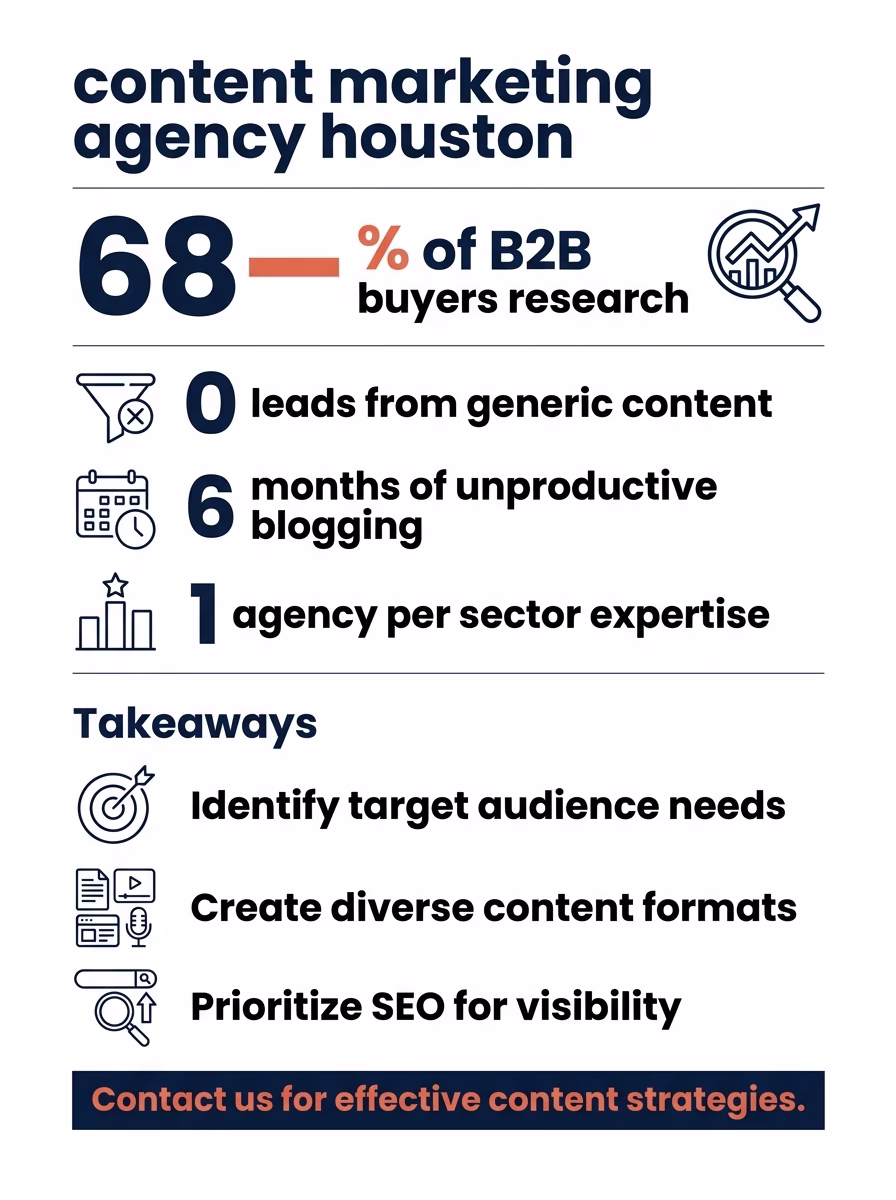 content marketing agency houston infographic