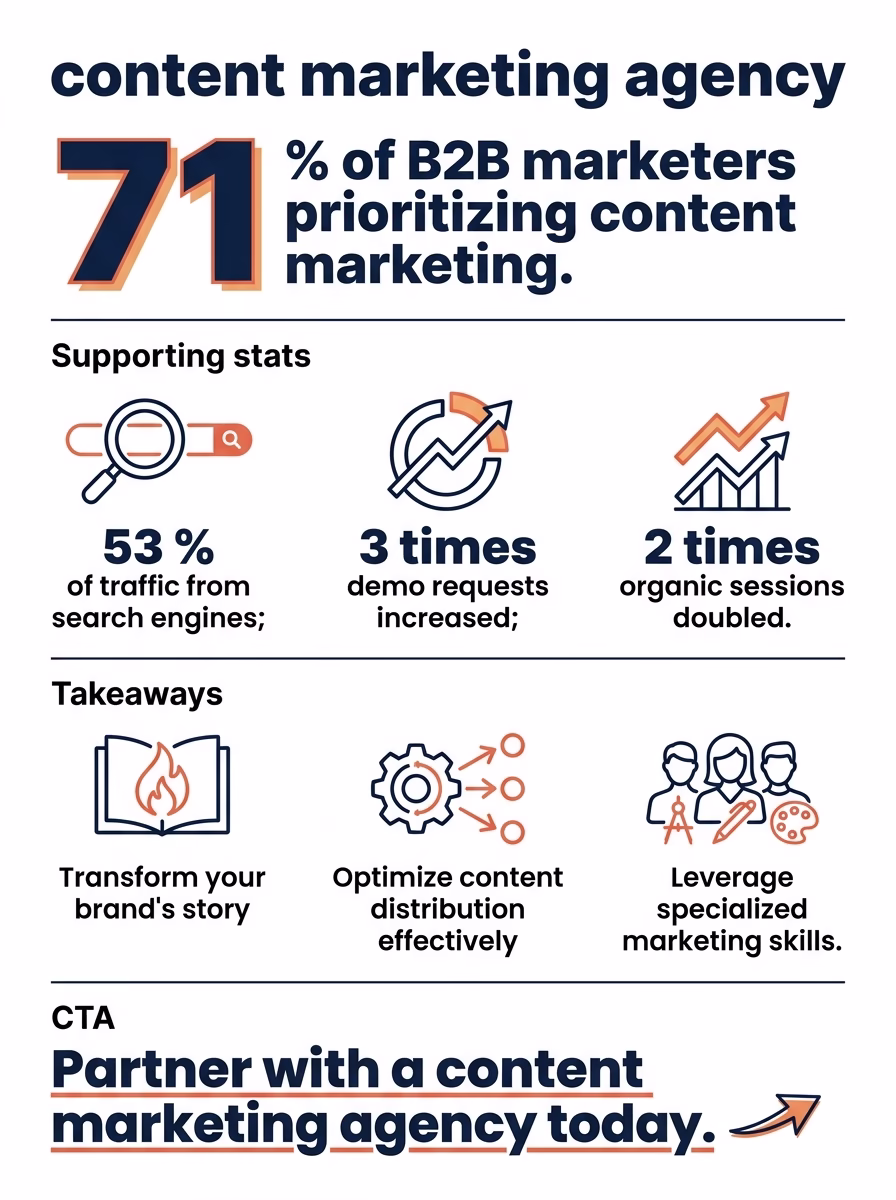 content marketing agency 3 content marketing agency infographic