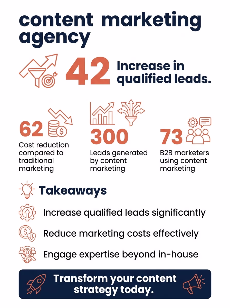 content marketing agency 3 content marketing agency infographic