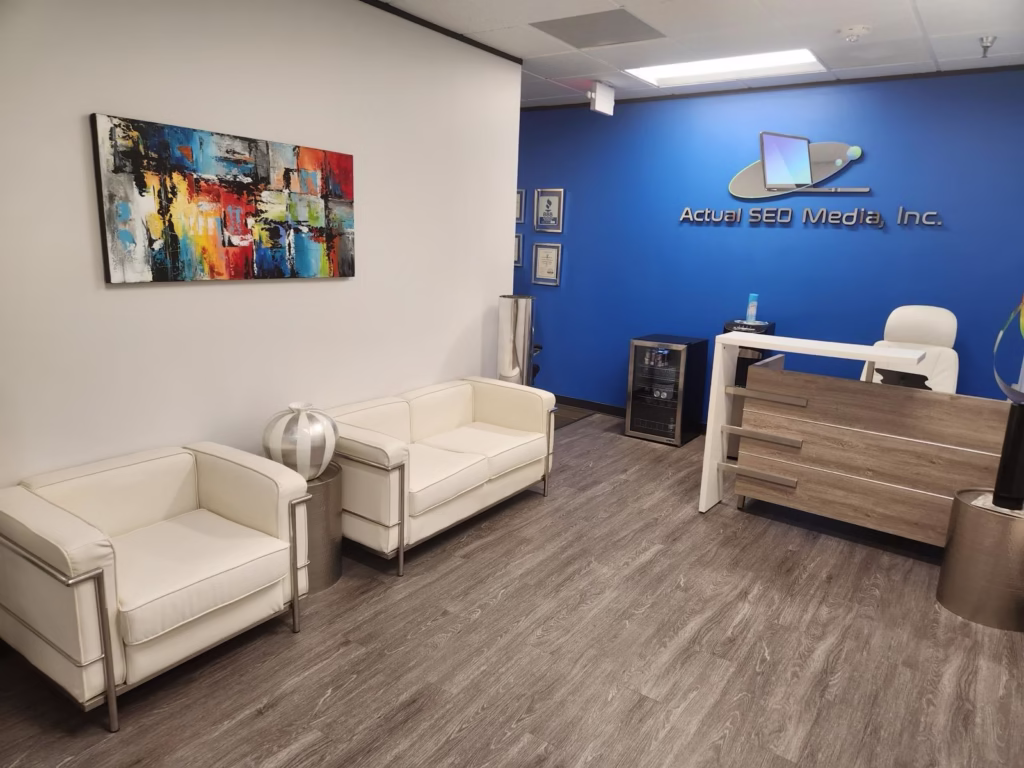 Actual SEO Media Dairy Ashford office lobby