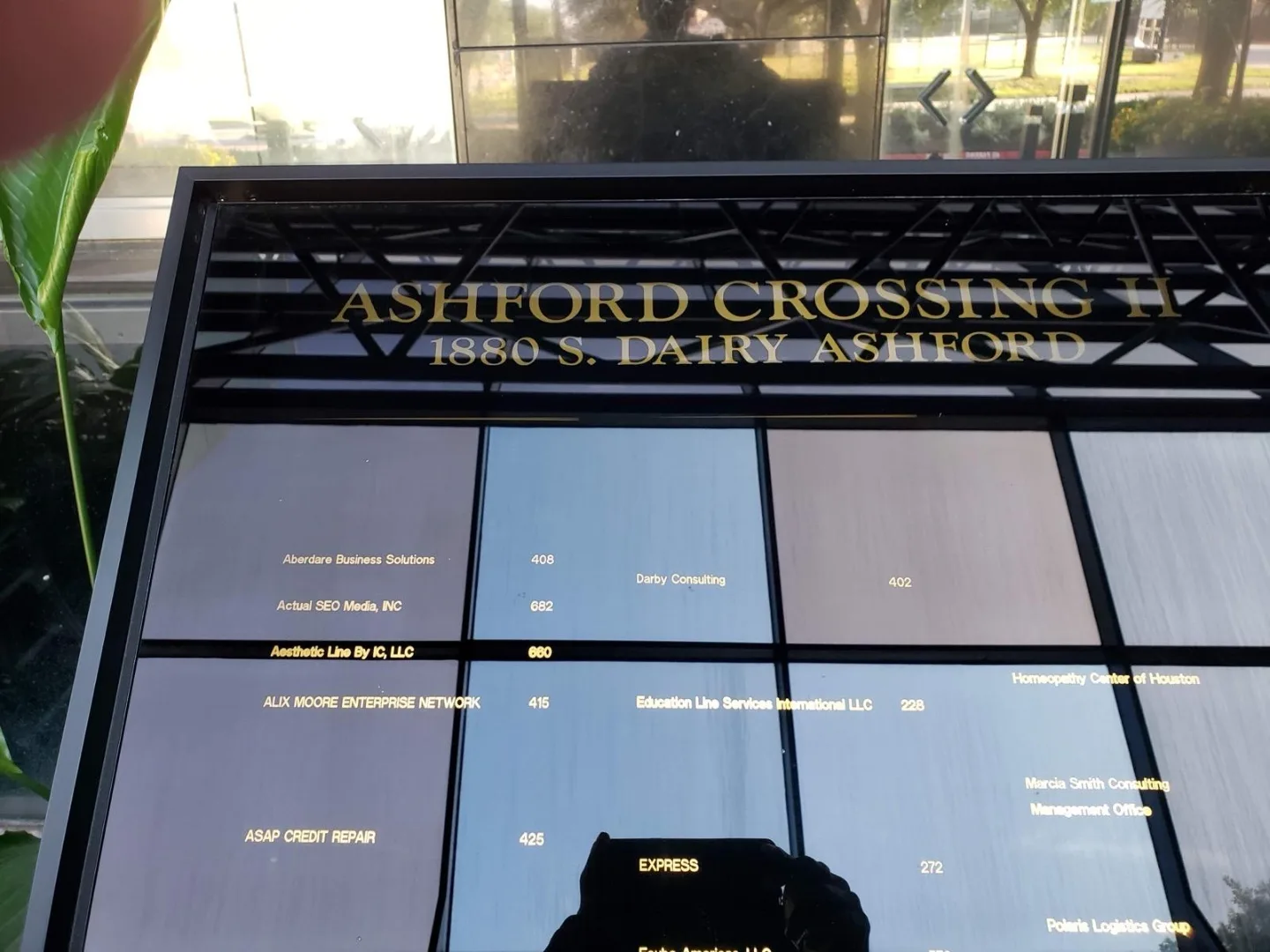 Building directory listing Actual SEO Media, Inc. at Ashford Crossing II, 1880 S Dairy Ashford Rd