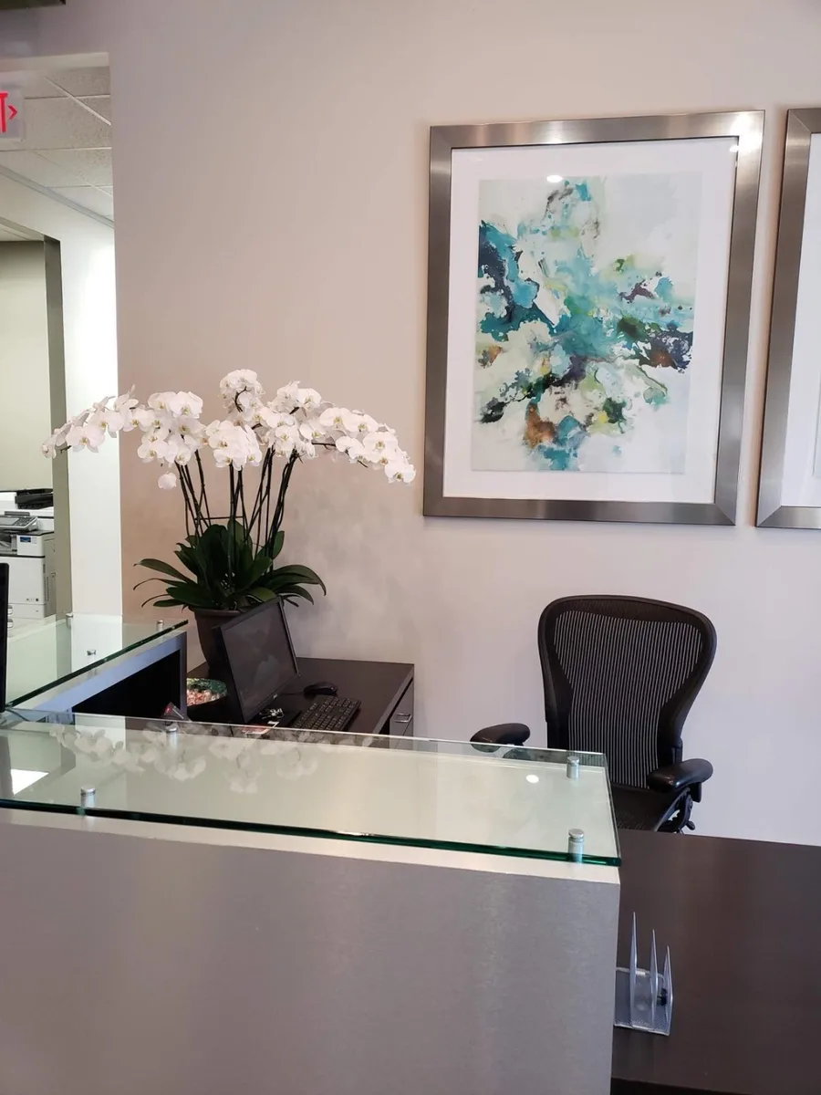 Reception area at the Actual SEO Media, Inc. Katy office