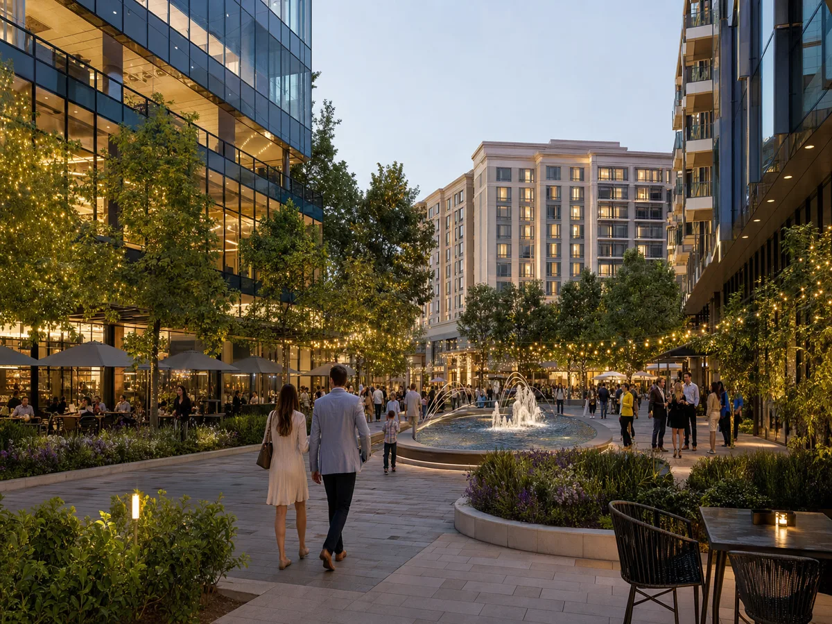 Sugar Land Town Square mixed-use downtown plaza in Sugar Land, Texas