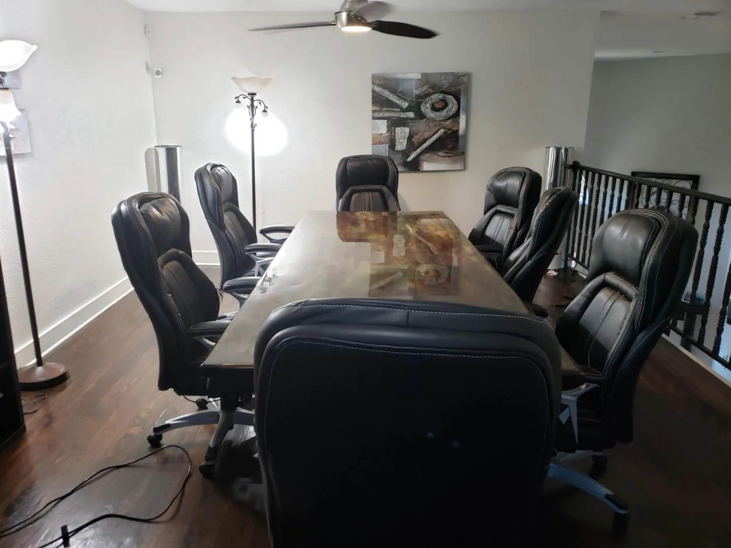 Conference room at the Actual SEO Media, Inc. Briarwest office in West Houston