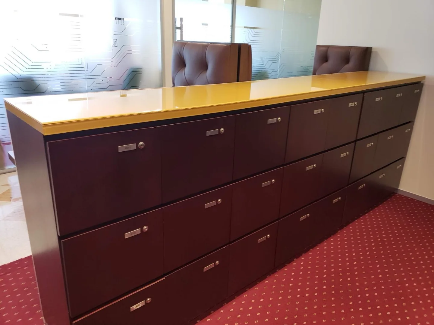 Secure mail and file cabinets inside our Williams Tower suite
