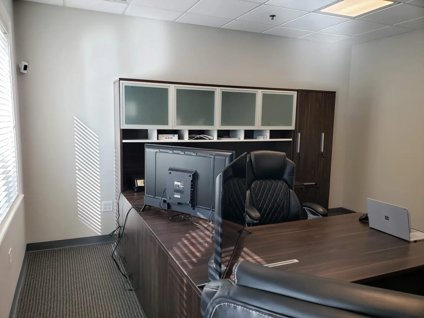A second private office workstation at our Woodlands, TX location
